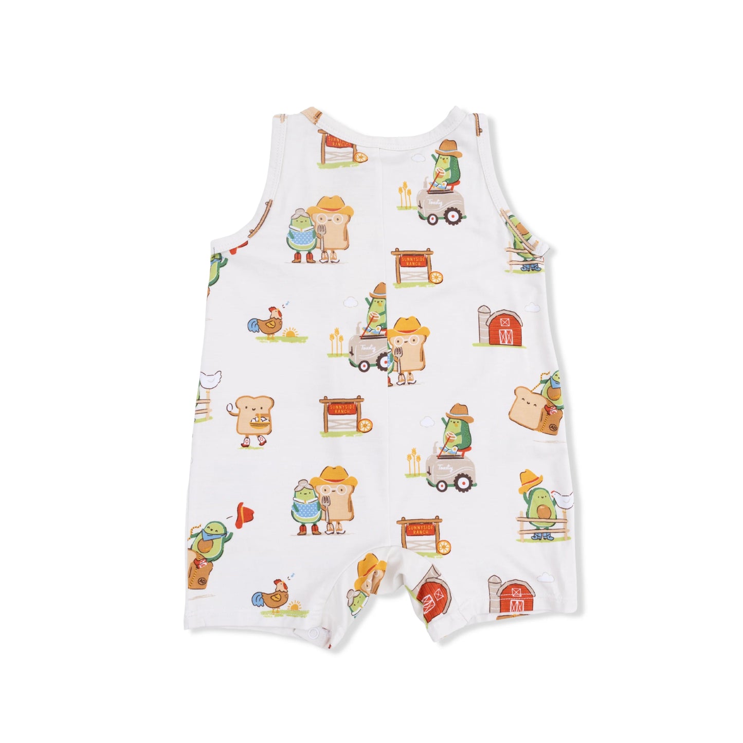 Avocado Toast Sleeveless Shortie Romper