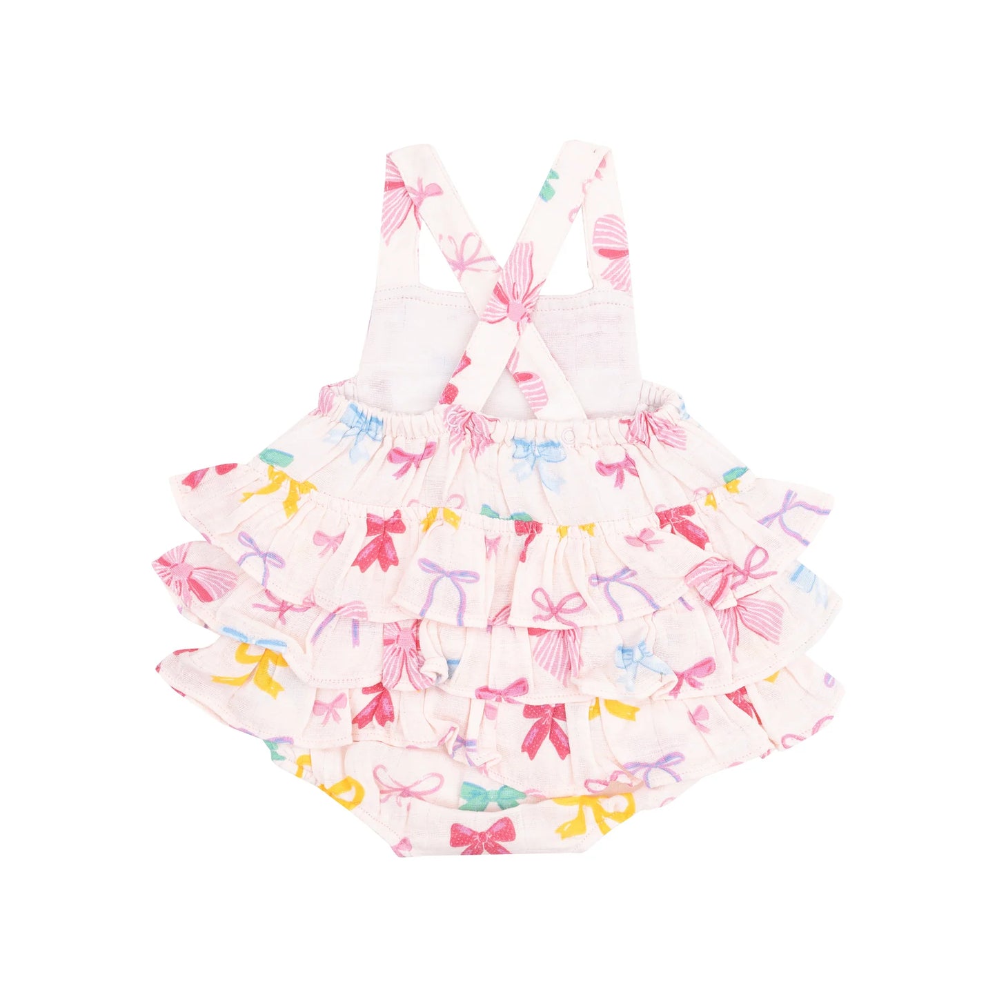Colorful Bows Ruffle Sunsuit
