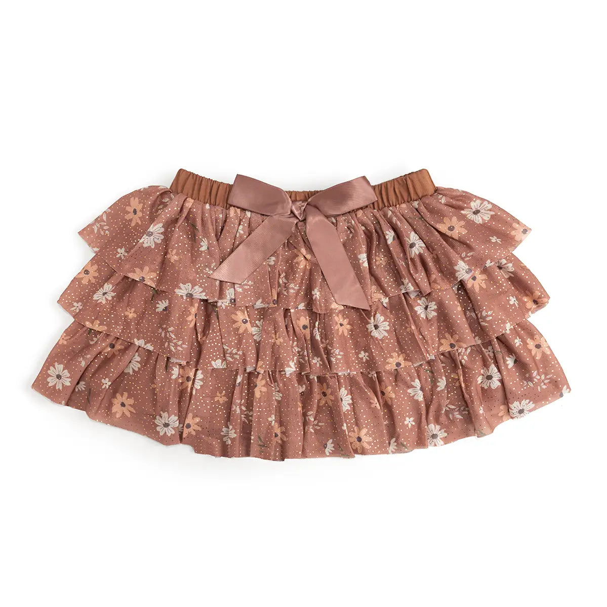Ditsy Fall Floral Printed Tiered Tutu