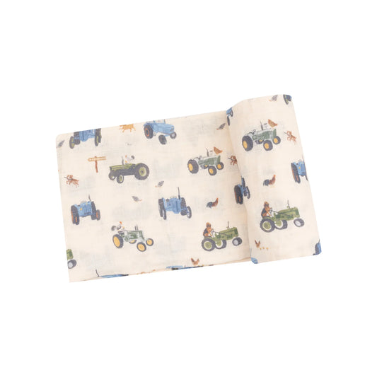 Tractor And Friends Swaddle Blanket O/S