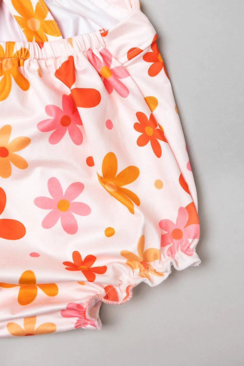 Ruffle Crossback Romper - That's So Retro