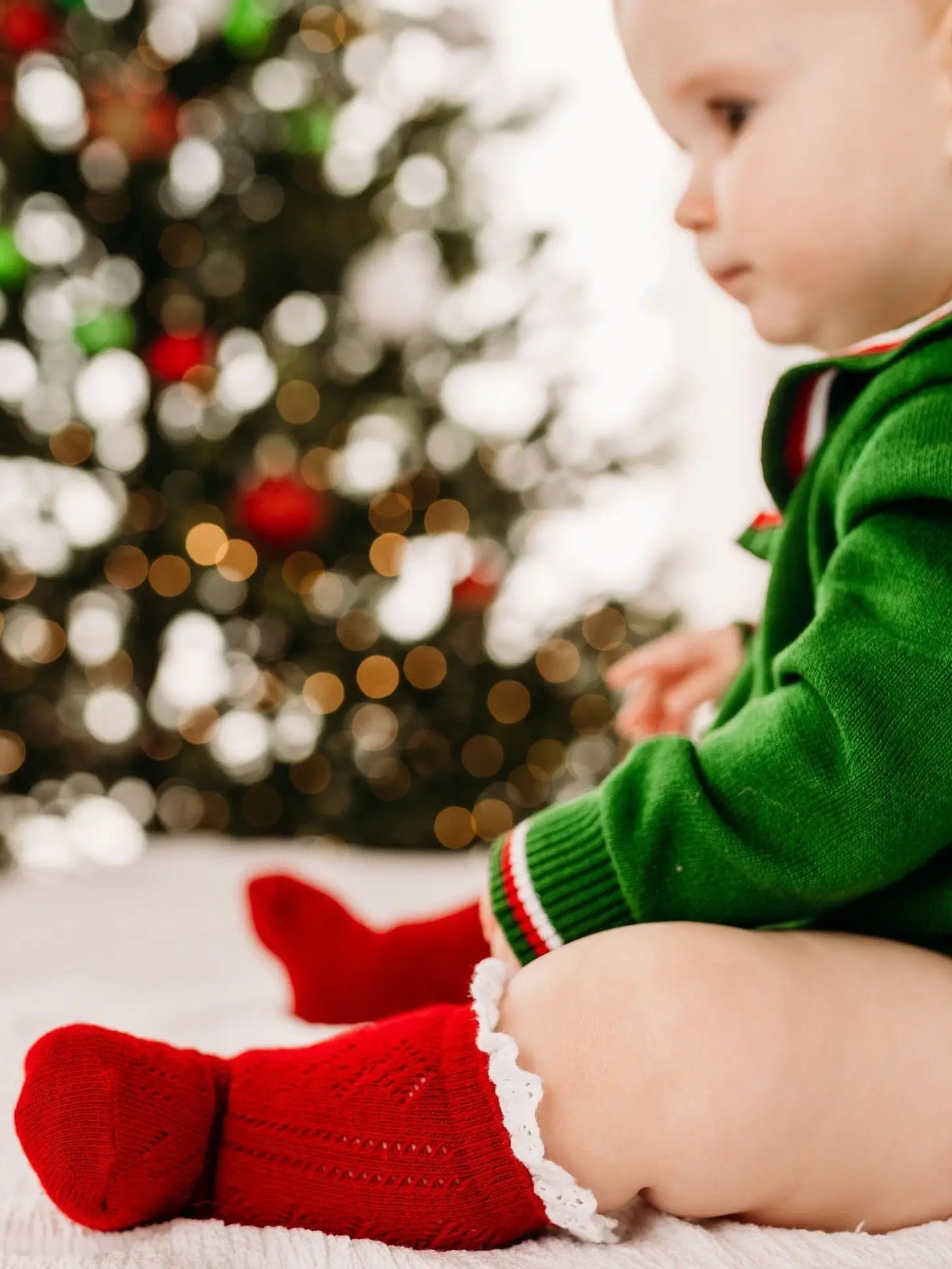 Fancy Christmas Knee High Socks 3-Pack