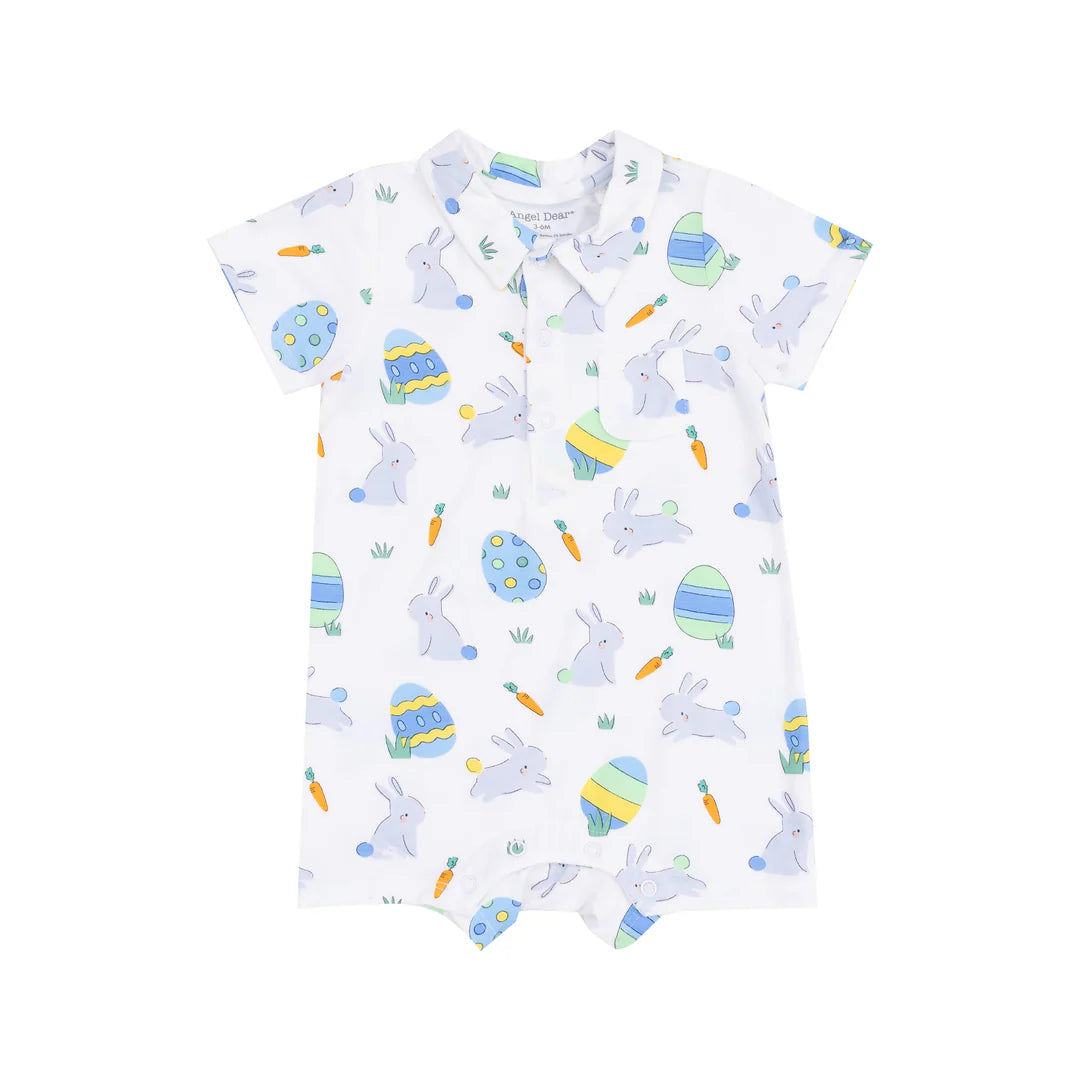 Blue Easter Bunnies Polo