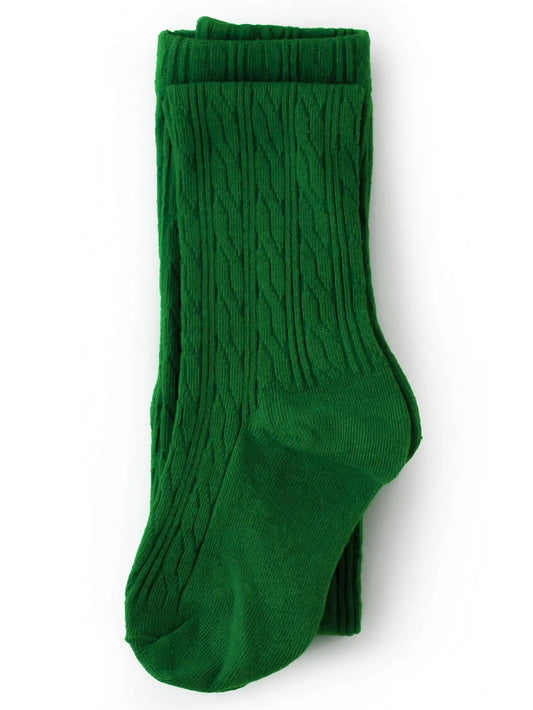 Noble Green Cable Knit Tights