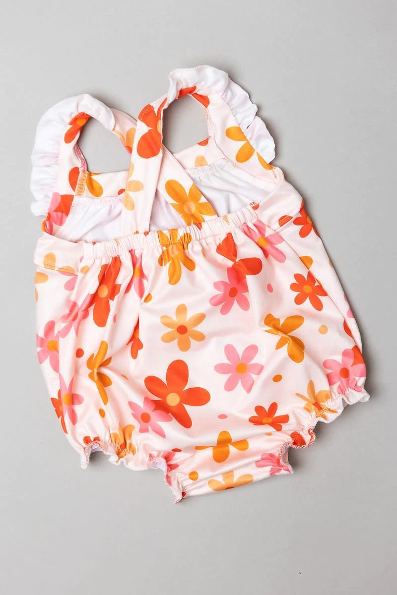 Ruffle Crossback Romper - That's So Retro