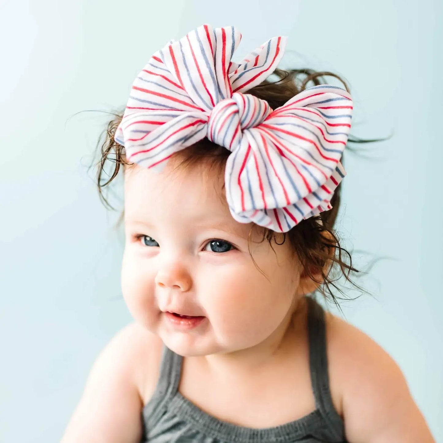 PRINTED FAB SKINNY - Americana Stripe