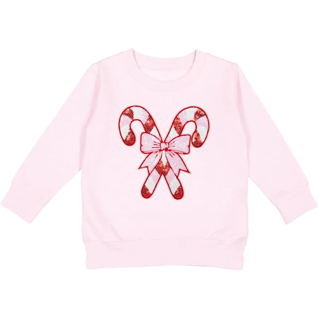 Candy Cane Patch Christmas Sweatshirt