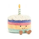 Amuseable Rainbow Birthday Cake