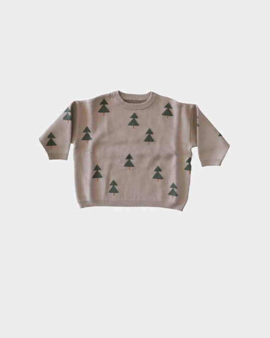 Knit Sweater - Winter Trees