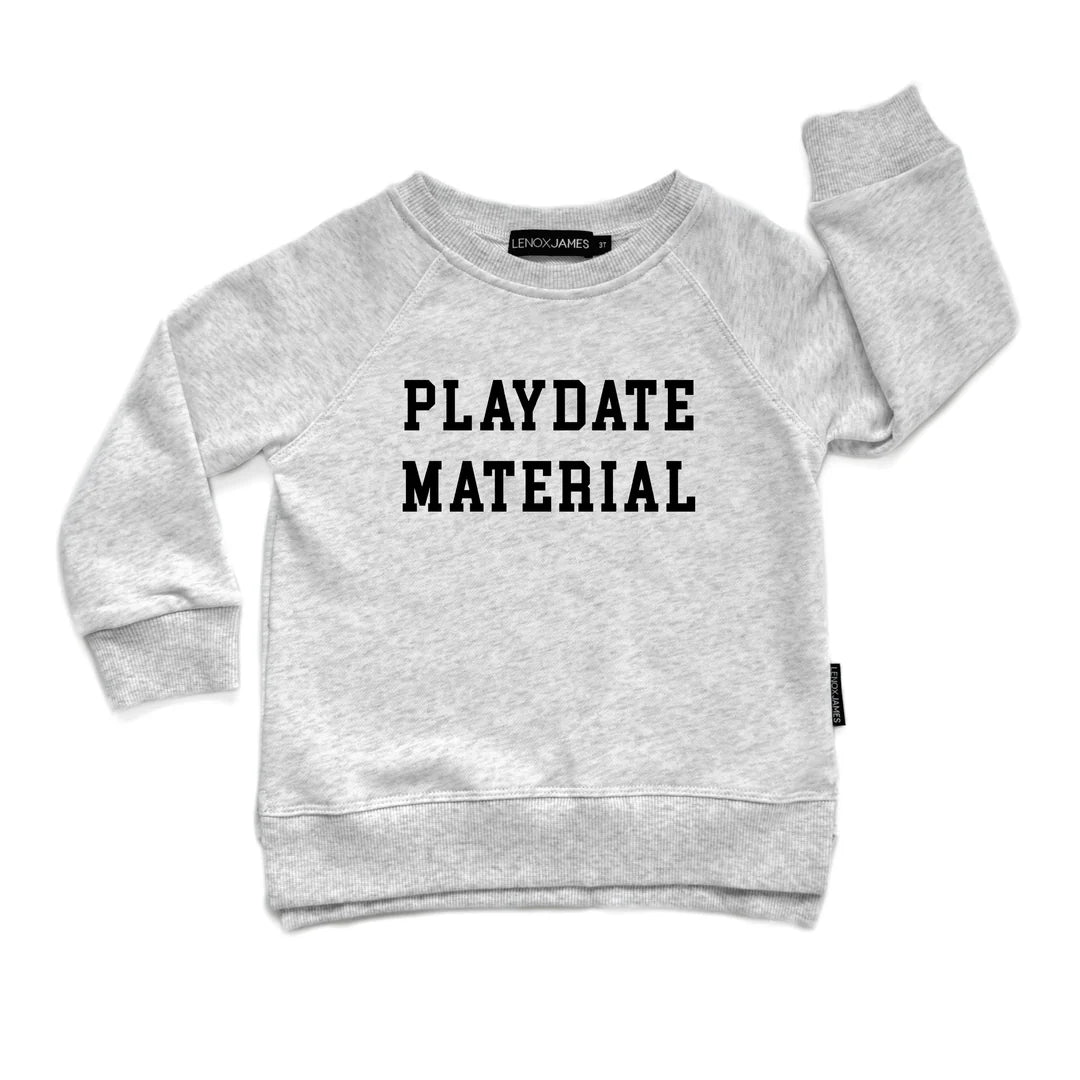 Playdate Material Sweatshirt - Ash Grey