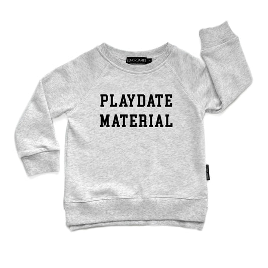 Playdate Material Sweatshirt - Ash Grey