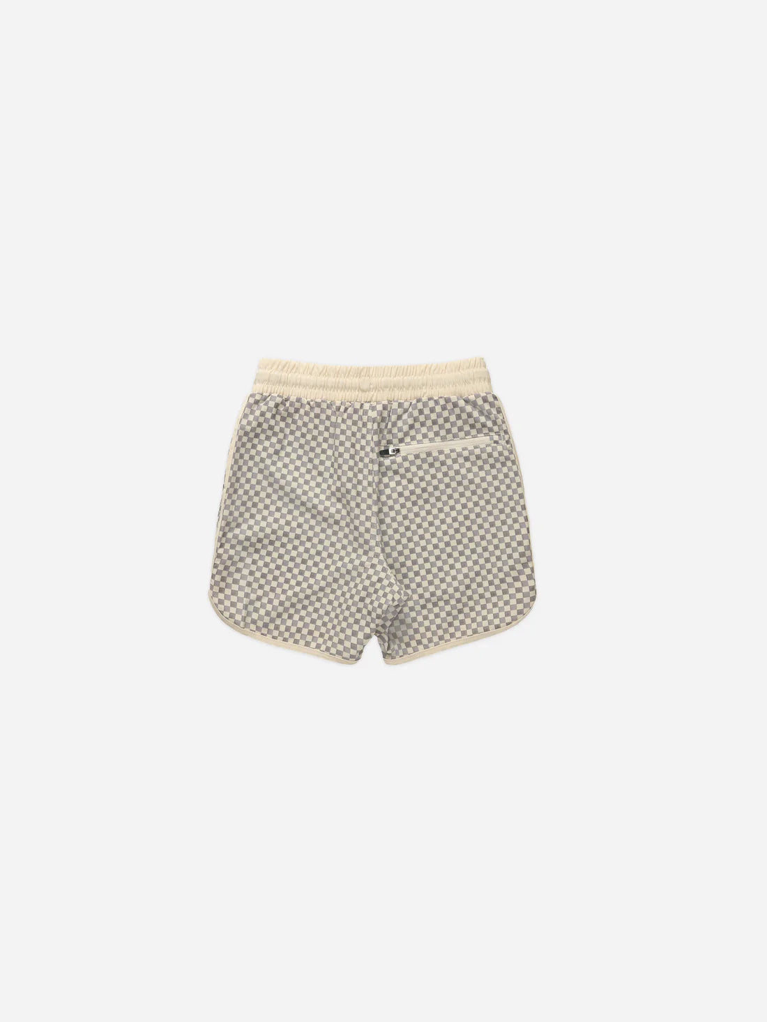 del mar short || grey micro check