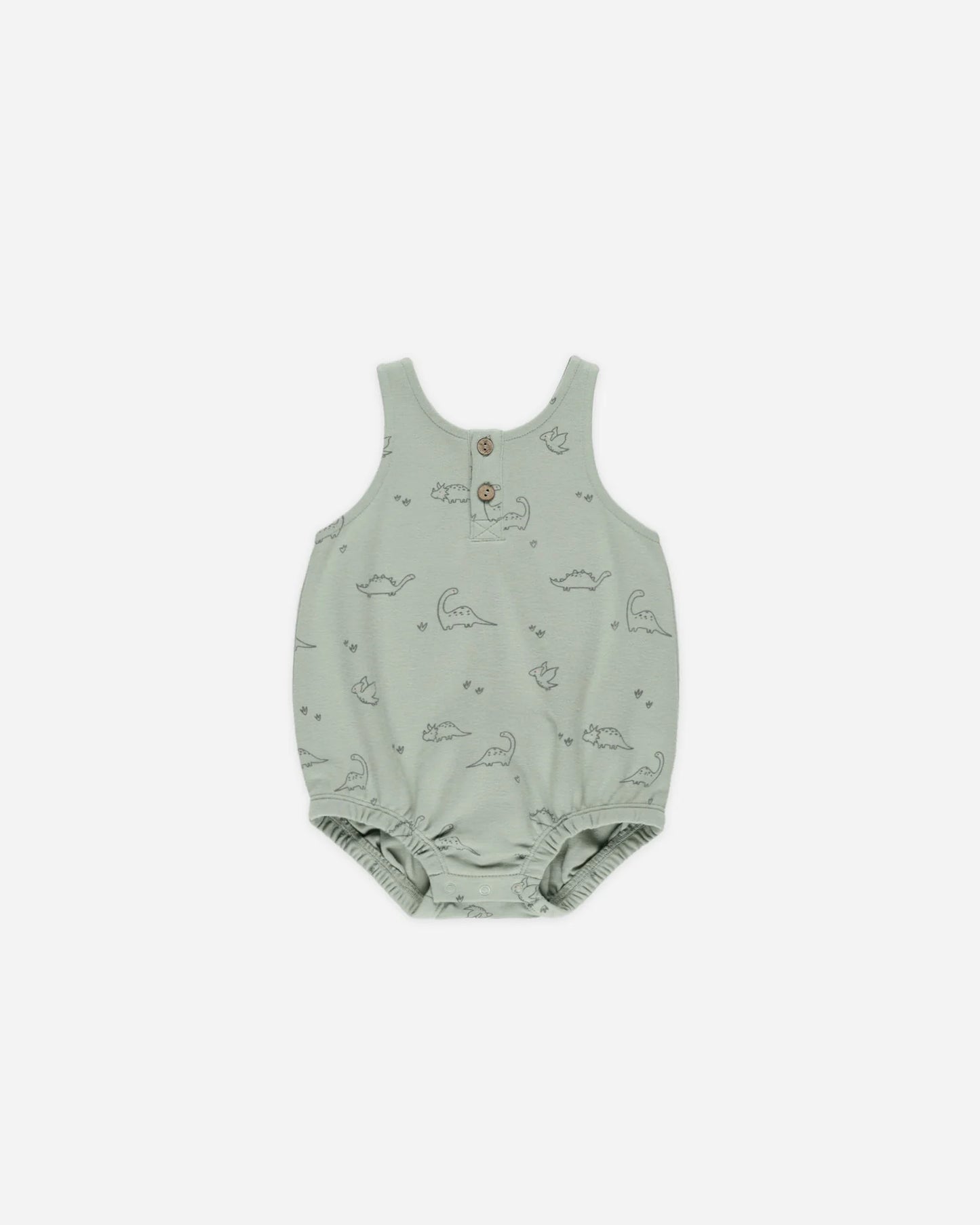 Sleeveless Bubble Romper || Dino