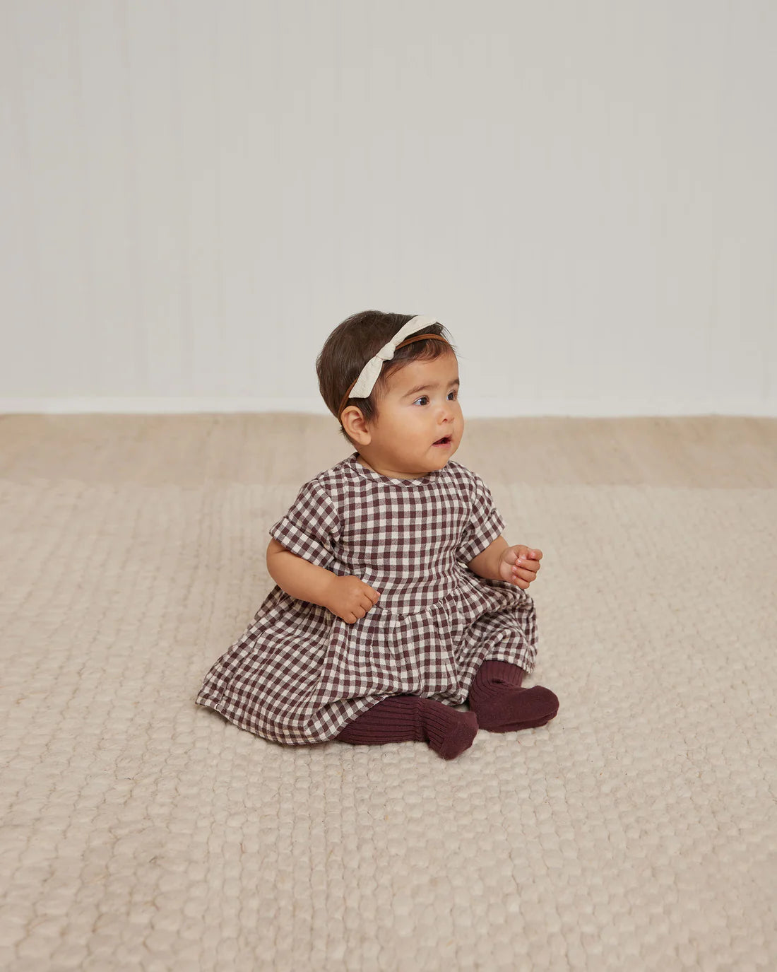 Brielle Dress || Plum Gingham
