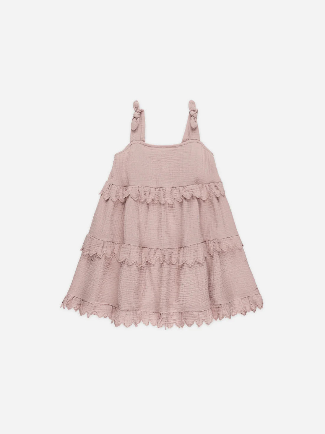 ruffle swing dress || mauve