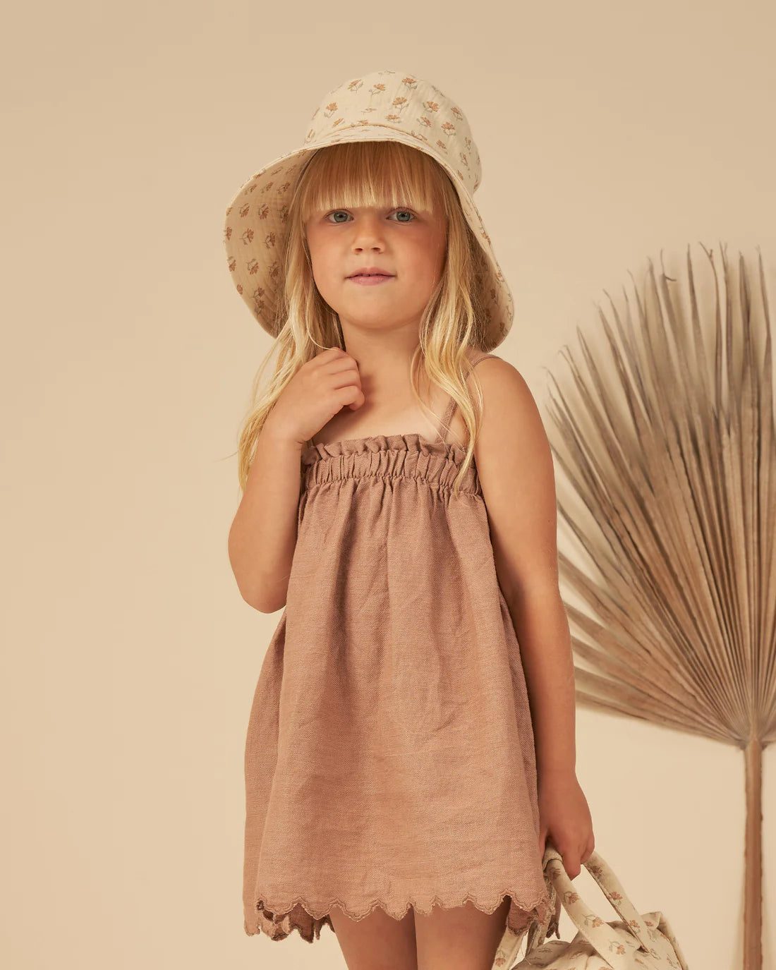 sahara mini dress || clay