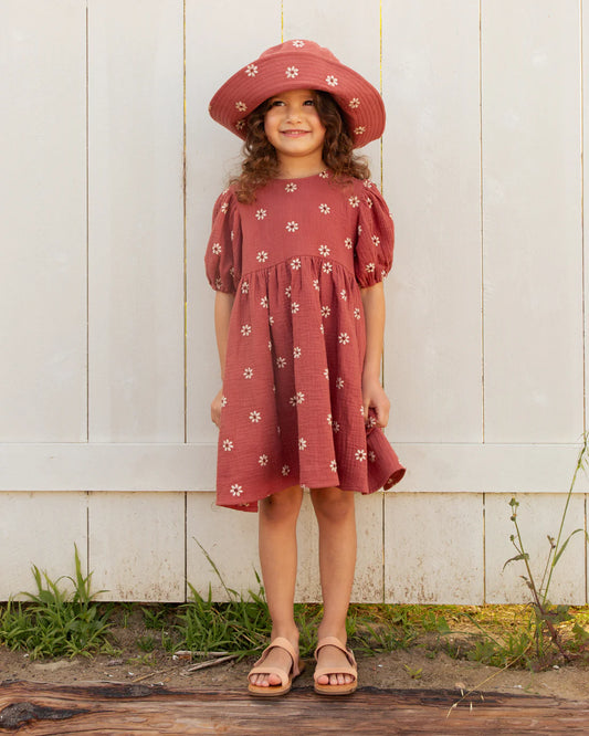 phoebe dress || embroidered daisy