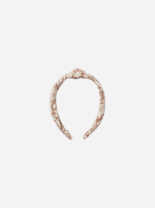 knotted headband || plumeria