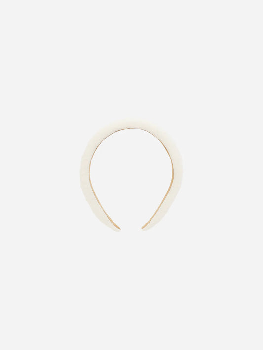 padded headband || ivory