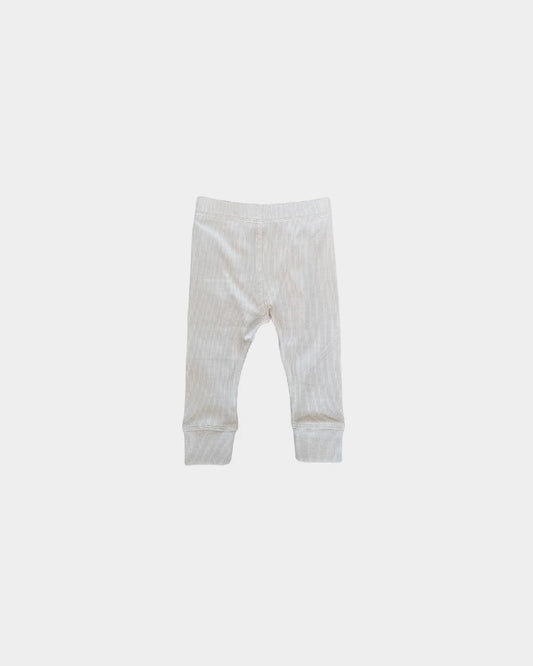 Ribbed Leggings - Crème