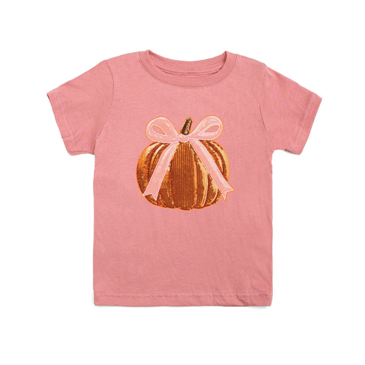 Coquette Pumpkin Sequin Patch Tee