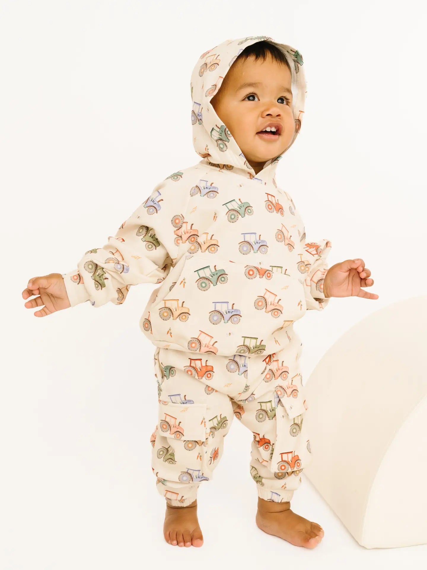 Tractor Ride Cargo Hoodie Set
