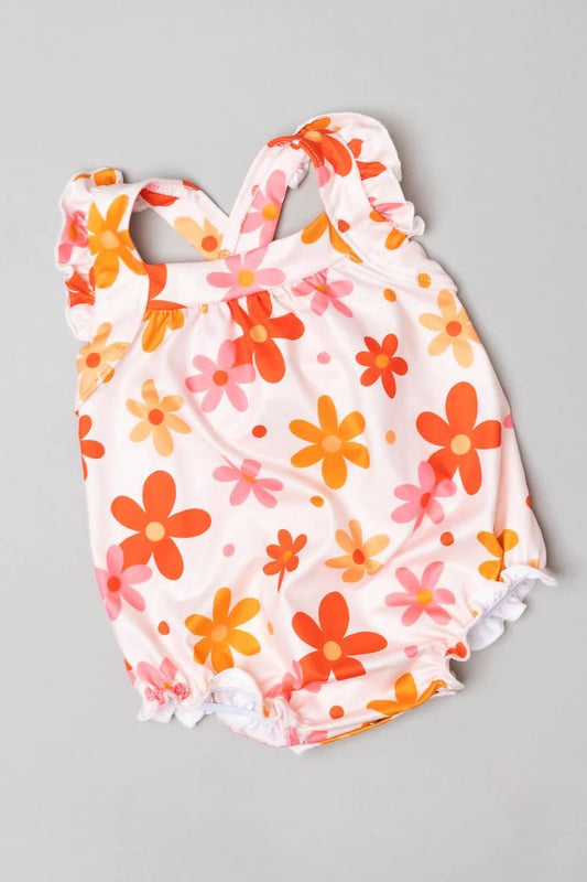 Ruffle Crossback Romper - That's So Retro