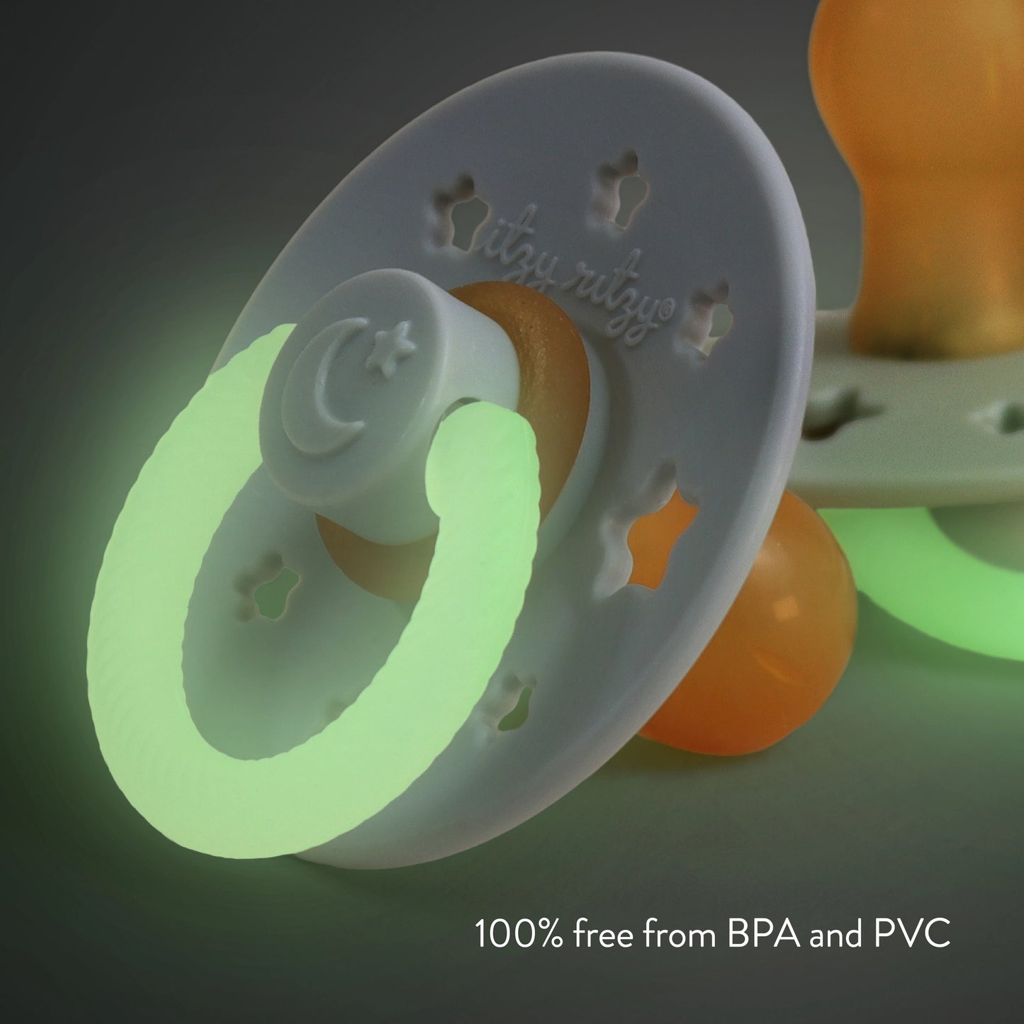 Itzy Soother™ Natural Rubber Paci Sets - Glow 0/6M