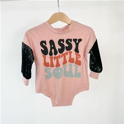 Sassy Little Soul Graphic Romper