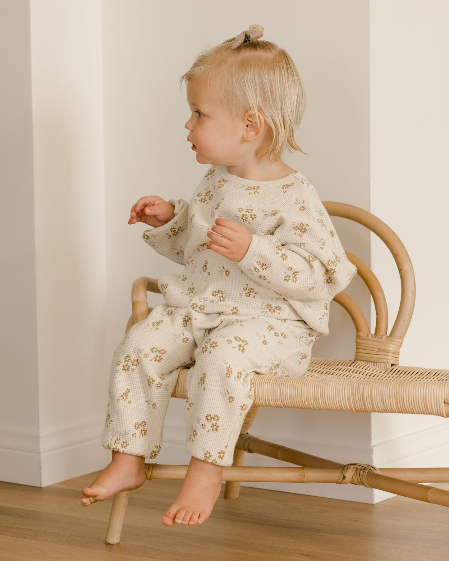 waffle slouch set || honey flower