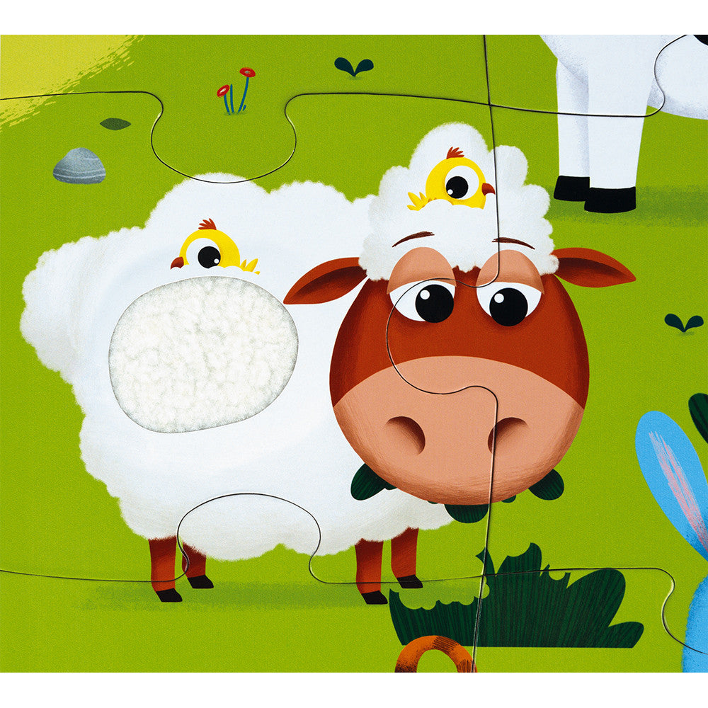 Tactile Puzzle Farm Animals - 20 pieces