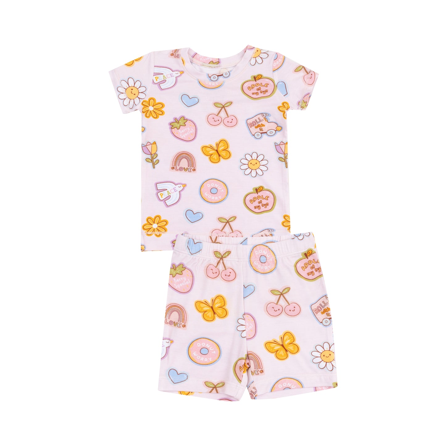 Loungewear Short Set - Groovy Vibes Stickers