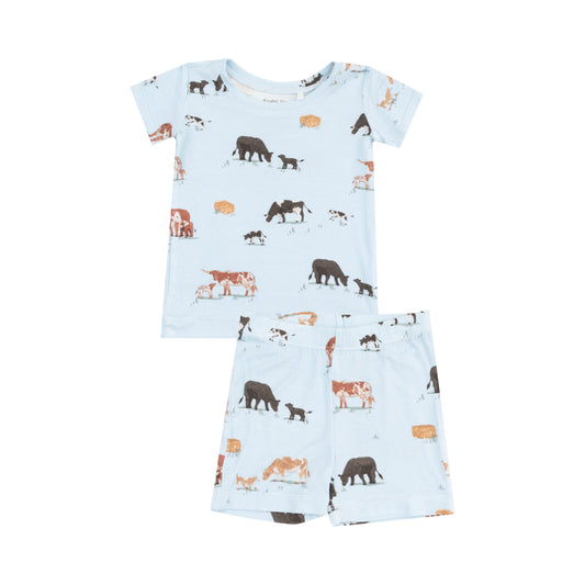 Blue Cow Families Loungewear Short Set