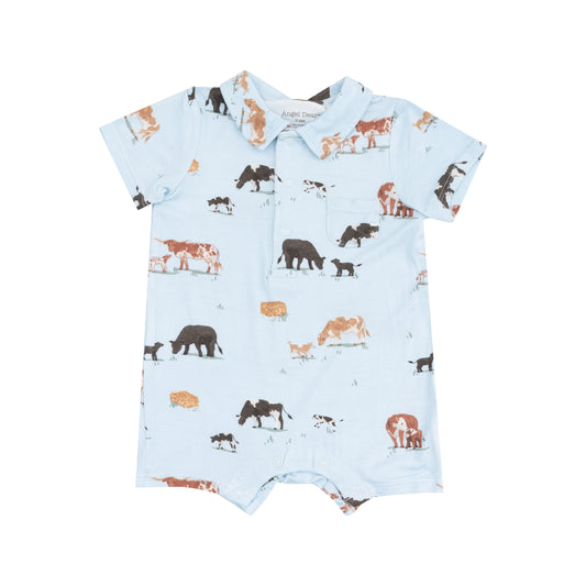 Blue Cow Families Polo Shortie