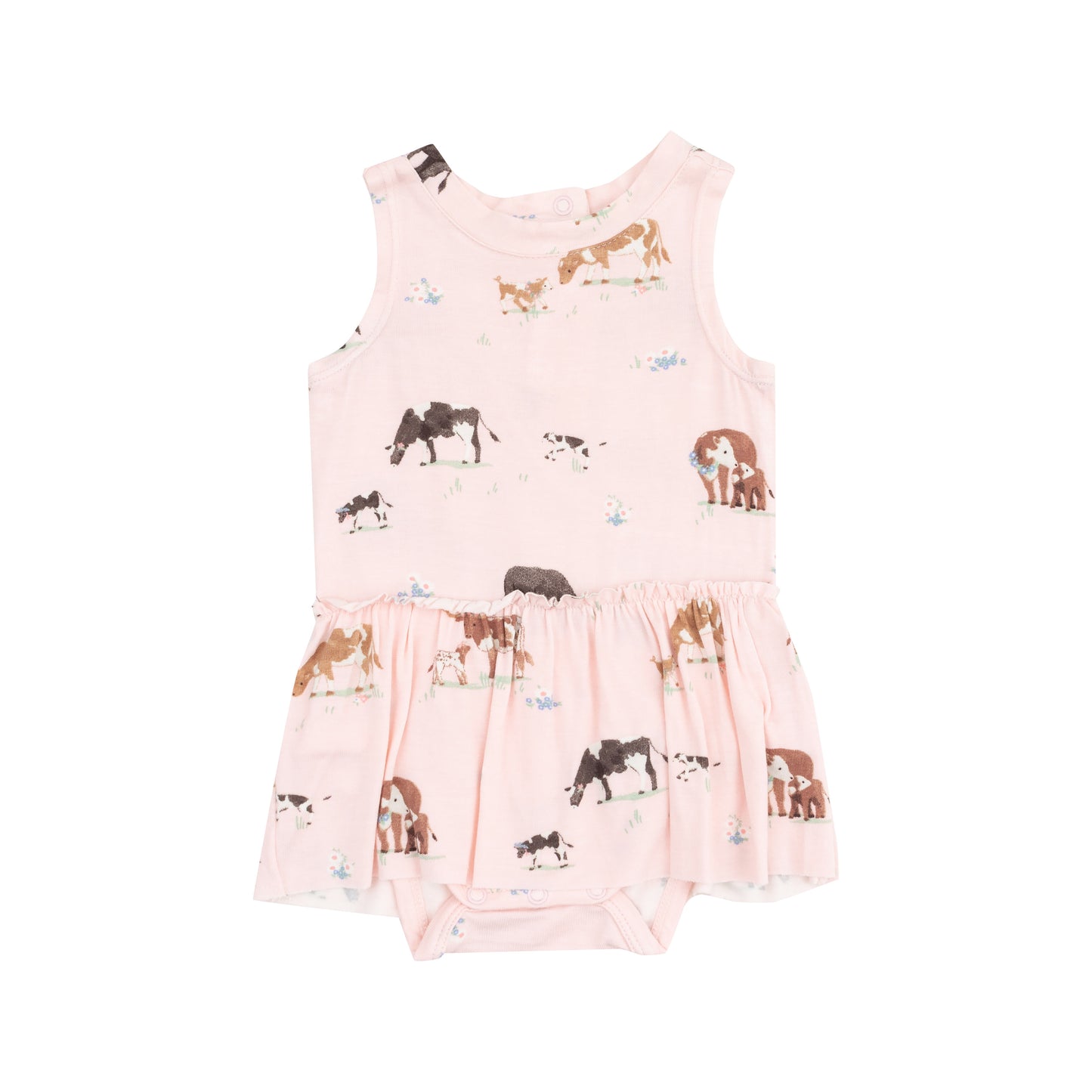 Pink Cow Families Bodysuit w/ Skirt