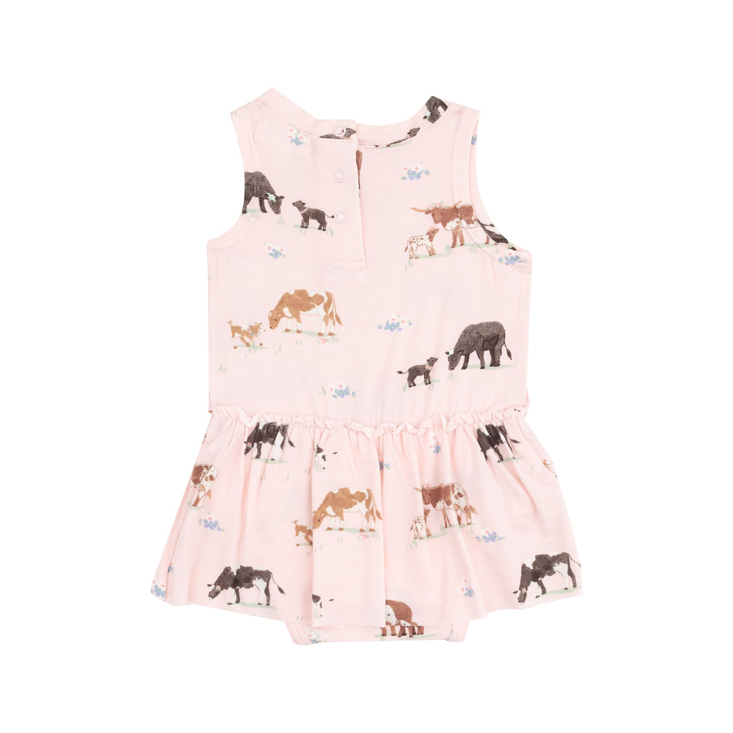 Pink Cow Families Bodysuit w/ Skirt