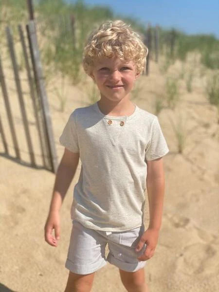 Schooner Slub Tee - Grey