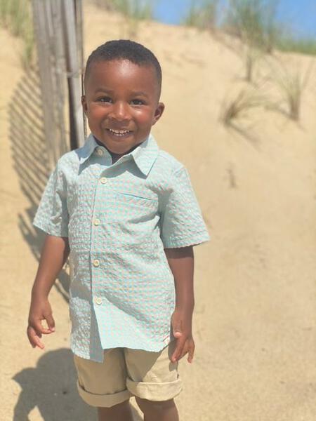 Pier - Coral/Sky Plaid Short Sleeve Button Up Shirt