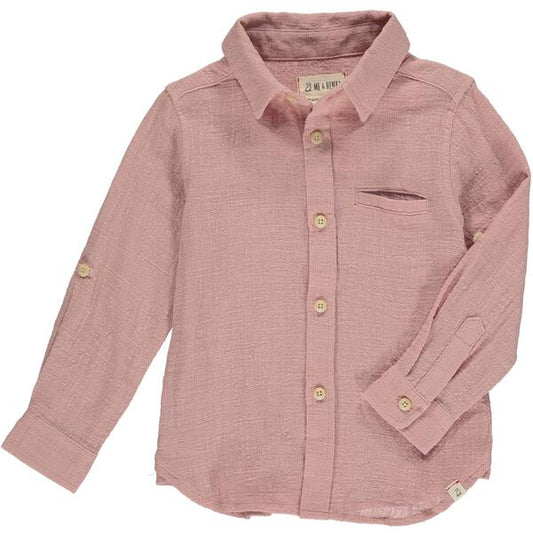 Merchant Long Sleeve Button Up - Dusty Pink