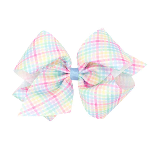 King Easter Plaid Bow