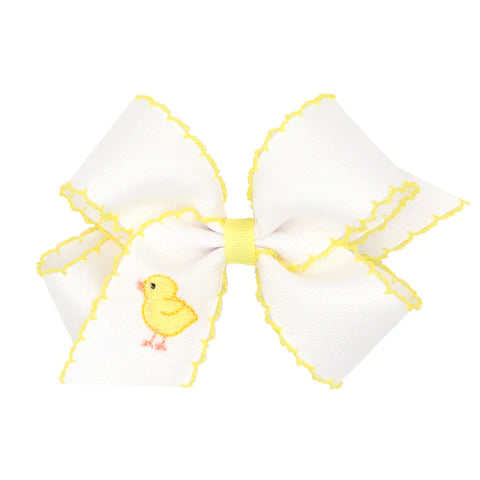 King Moonstitch Embroidered Bow - Chick