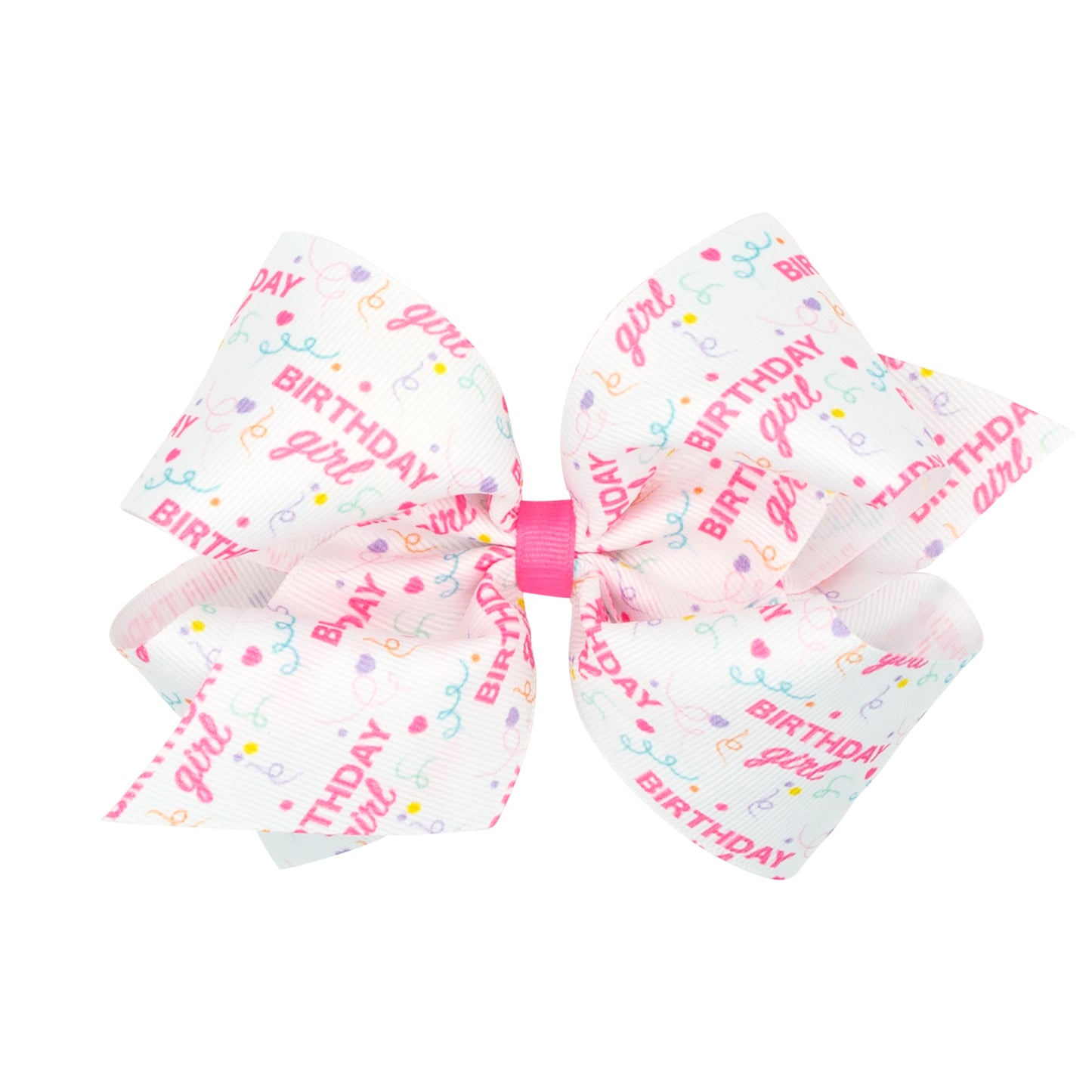 King Birthday Girl Colorful Party Bow