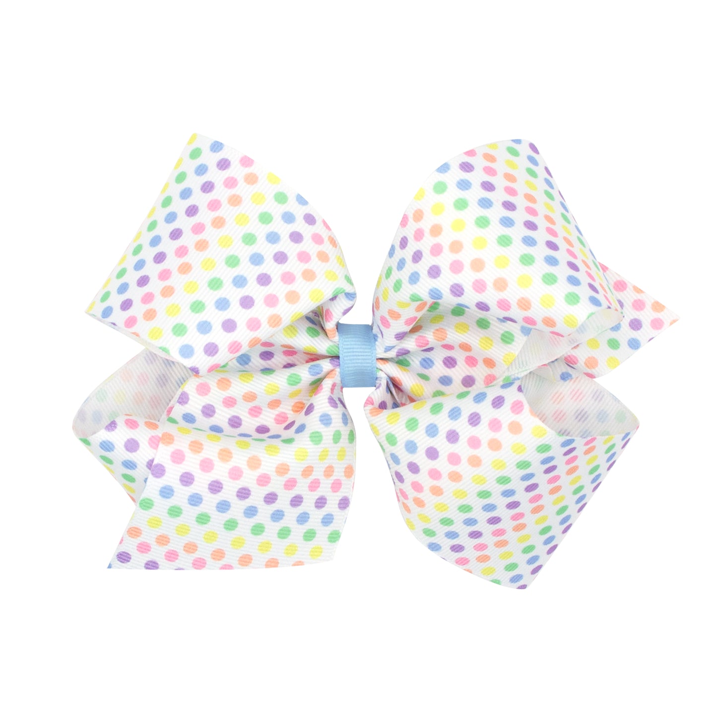 King Grossgrain Easter Bow - Pastel Dots