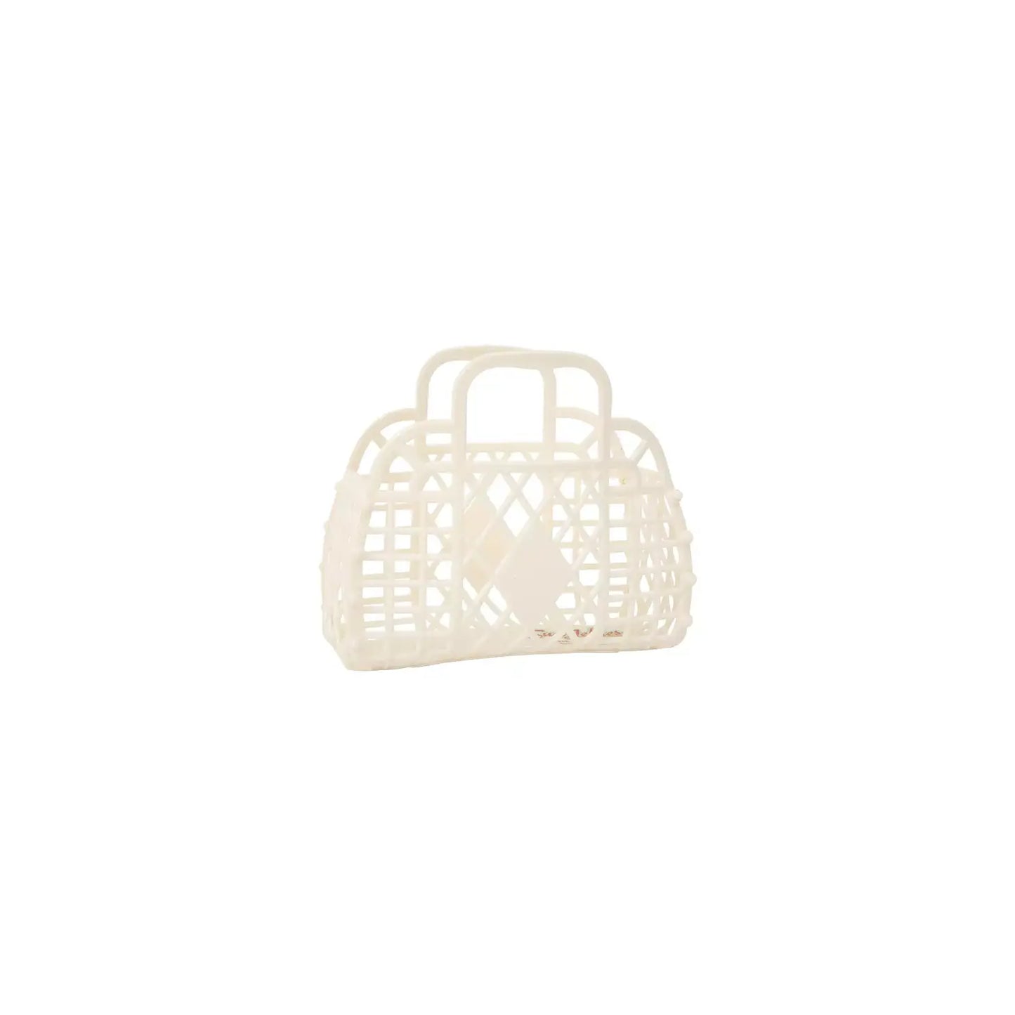 Mini Retro Basket Jelly Bag - Cream