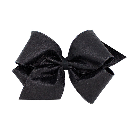 KING PARTY TIME GLITTER BOW - BLACK