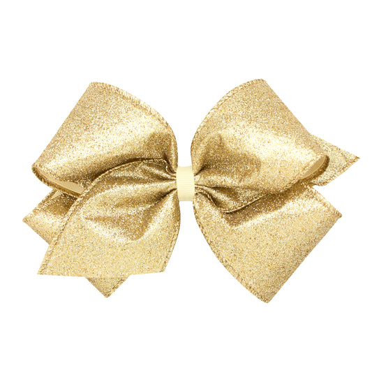 KING PARTY TIME GLITTER BOW - CHAMPAGNE