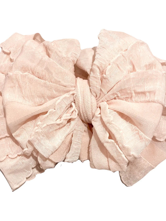 Ruffled Headband - Peachy Keen