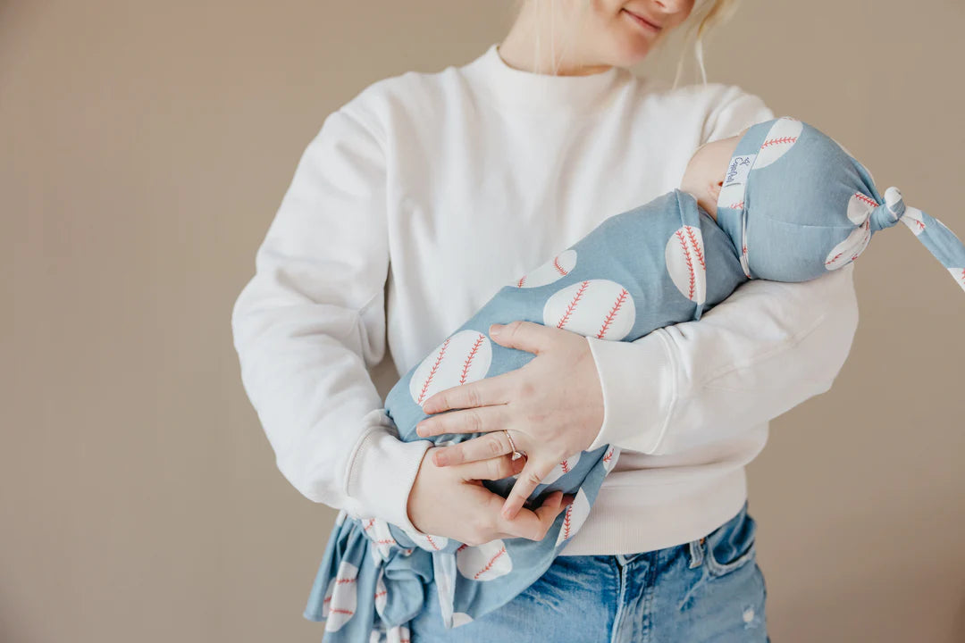 KNIT SWADDLE BLANKET - SLUGGER