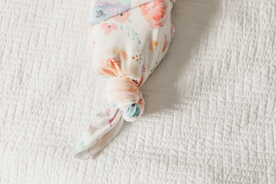 KNIT SWADDLE BLANKET - BLOOM