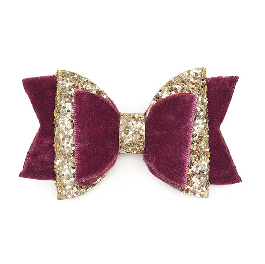 BOW CLIP - BERRY